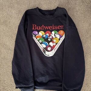 Budweiser Crewneck with Pool Design